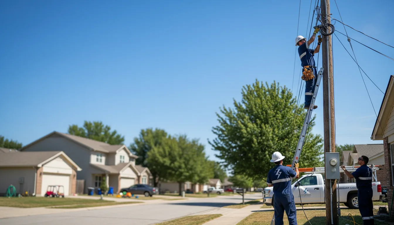 Residential electrician providing installation services in Roscoe, IL